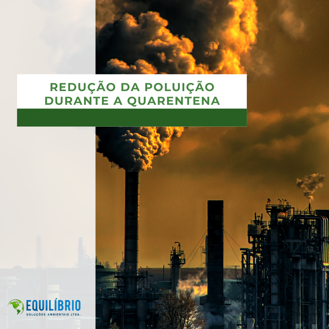 Redução da poluição durante a quarentena